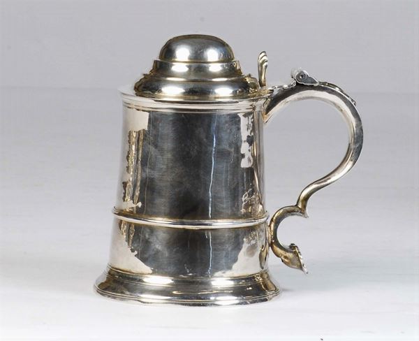Tankard in argento, Newcastle XIX secolo