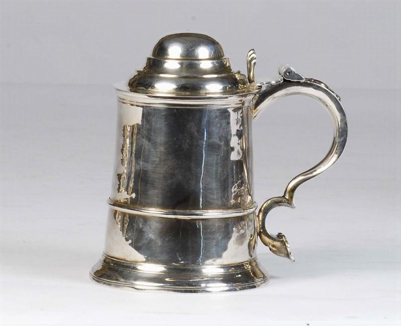 Tankard in argento, Newcastle XIX secolo  - Asta House Sale villa la Femara - Cambi Casa d'Aste