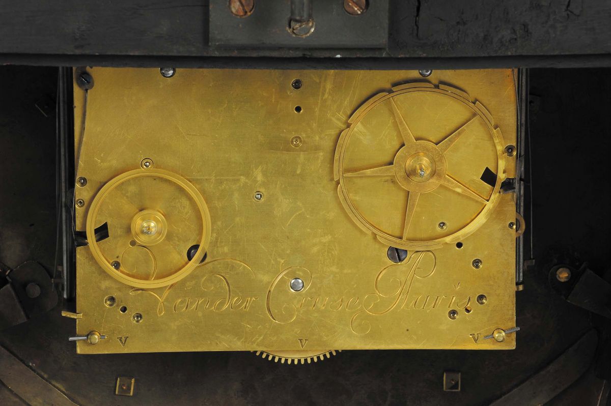 Rarissimo Orologio Cartel Luigi XV Vander Cruise a Paris, Francia XVIII Secolo