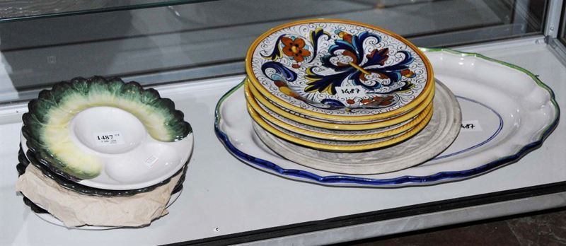 Lotto di oggetti in maiolica  - Auction Antiquariato e Dipinti Antichi - Cambi Casa d'Aste