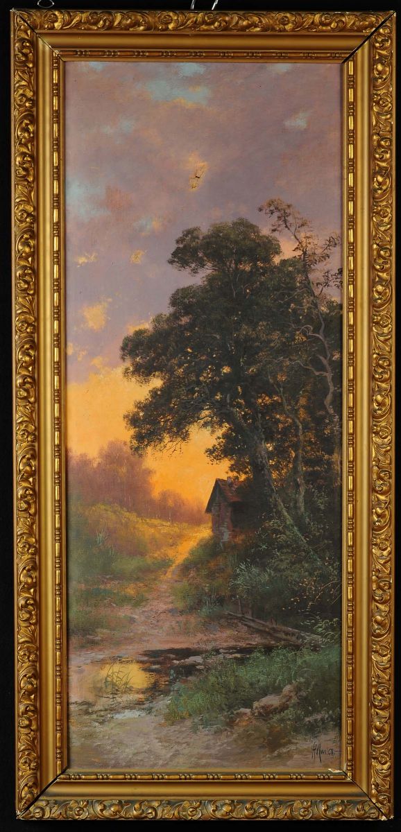 Henry Mark˜ (1855-1921)paesaggio con Alberi
