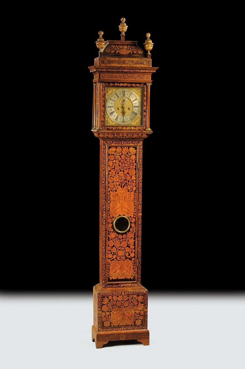Orologio a torre in mogano, Londra XVIII secolo  - Auction Antiquariato e Dipinti Antichi - Cambi Casa d'Aste