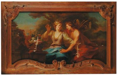 Scuola Francese del XVIII Secoloflora e Zefiro