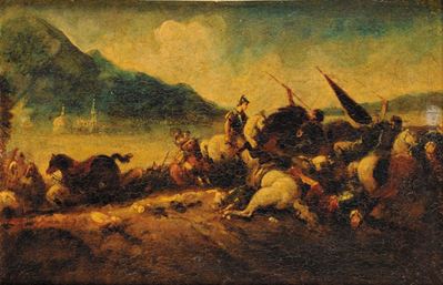 Scuola Italiana del XVIII Secolobattaglia
