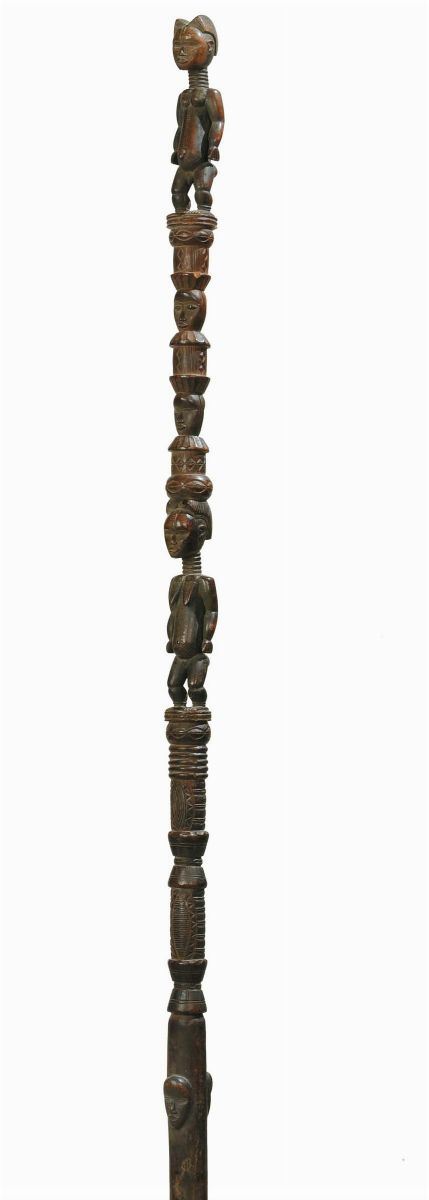 Bastone rituale area Akan  - Auction Primary Arts from Africa and Oceania - Cambi Casa d'Aste