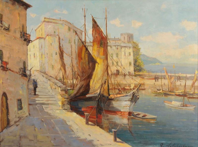August Schluter (1858-1928) Camogli  - Auction Antiquariato e Dipinti Antichi - Cambi Casa d'Aste