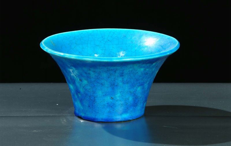 Raoul Lachenal (1885-1956) - Francia Vaso blu Egizio  - Asta Arti Decorative del XX secolo e Design - Cambi Casa d'Aste