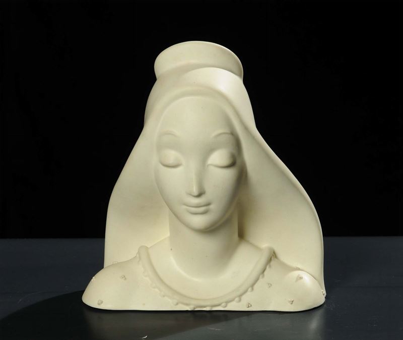 G. Elcod - Cacciapuoti - MilanoBusto di Madonna  - Auction Arti Decorative del XX secolo e Design - Cambi Casa d'Aste