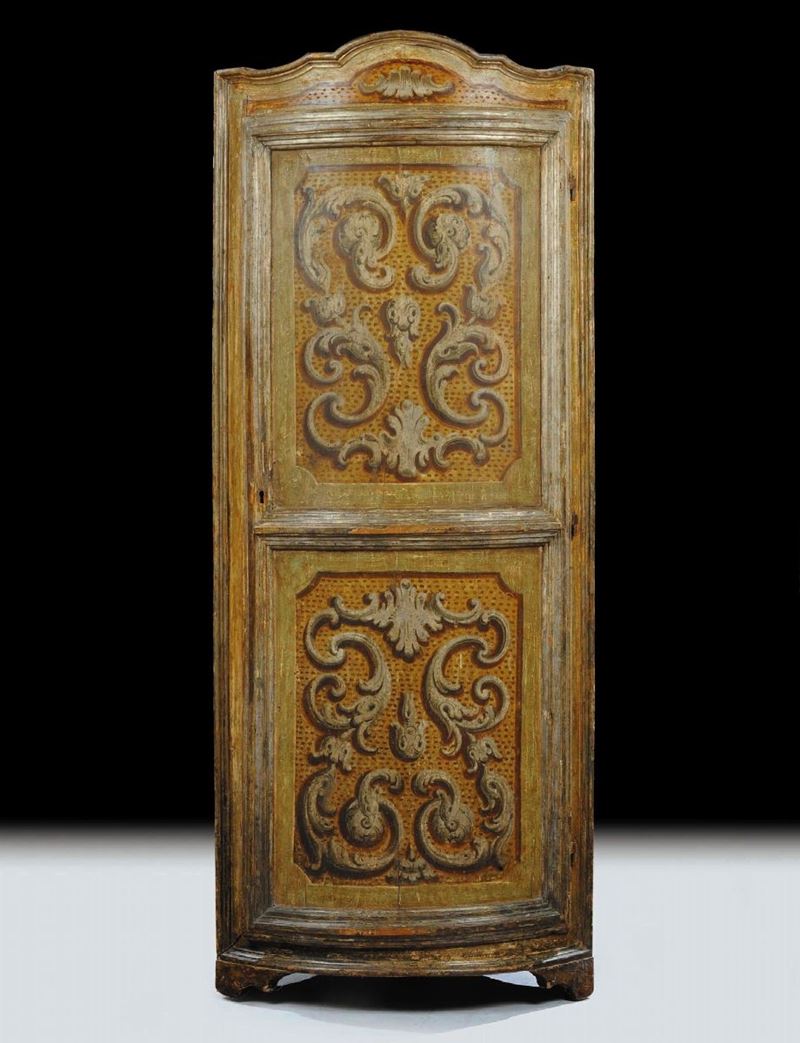 Angoliera in legno laccato, XVIII secolo  - Auction Antiquariato e Dipinti Antichi - Cambi Casa d'Aste