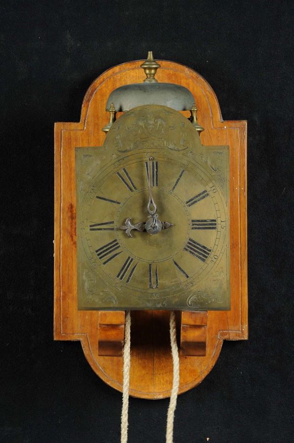 Orologio in metallo dorato, XIX secolo