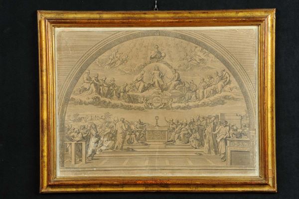 Quattro incisioni da Raffaello Sanzio raffiguranti episodi delle stanze, Inizi XIX secolo