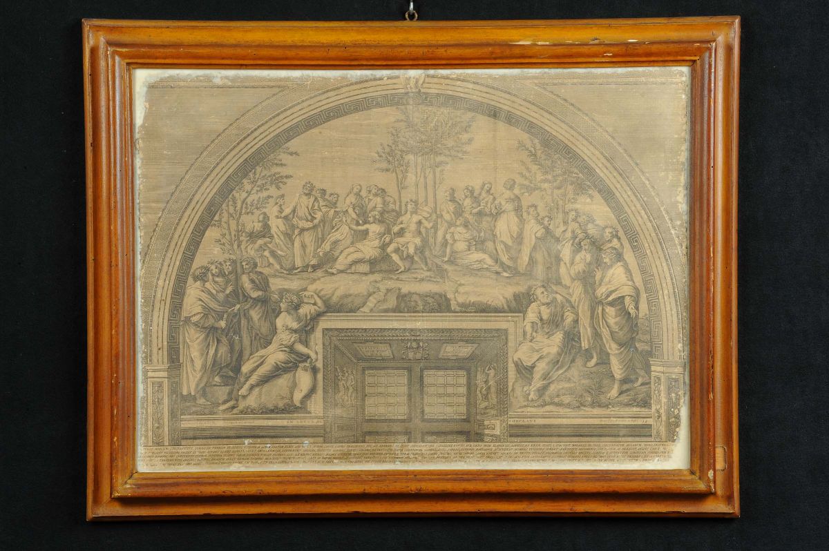 Quattro Incisioni da Raffaello Sanzio Raffiguranti Episodi delle Stanze, Inizi XIX Secolo