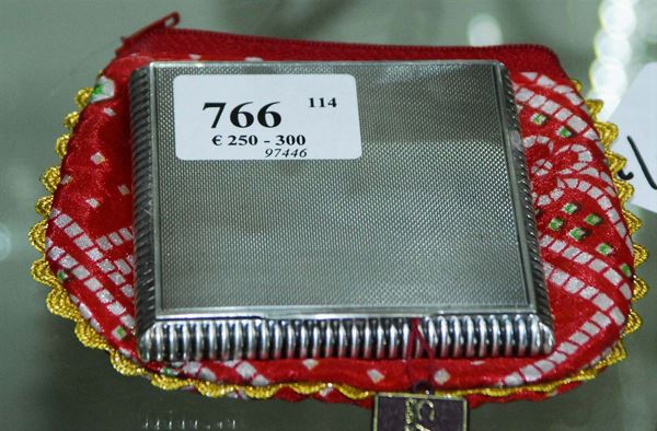 Portacipria in argento, inizio XX secolo