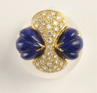 Anello con Diamanti e Lapislazzuli