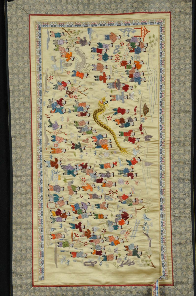 Mandala Tibetano Dipinto su Seta