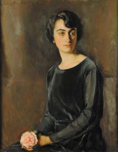 Carlo Siviero (1882-1953)ritratto di Margherita Troilo, 1923