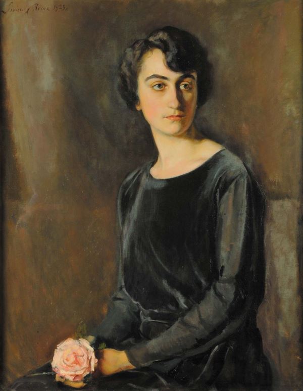 Carlo Siviero (1882-1953) Ritratto di Margherita Troilo, 1923