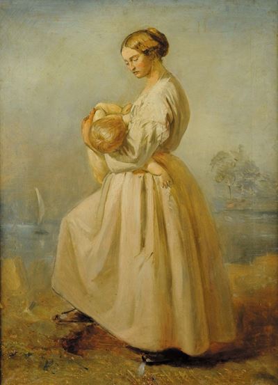 Wilhelm Leibl (1844-1900)maternità