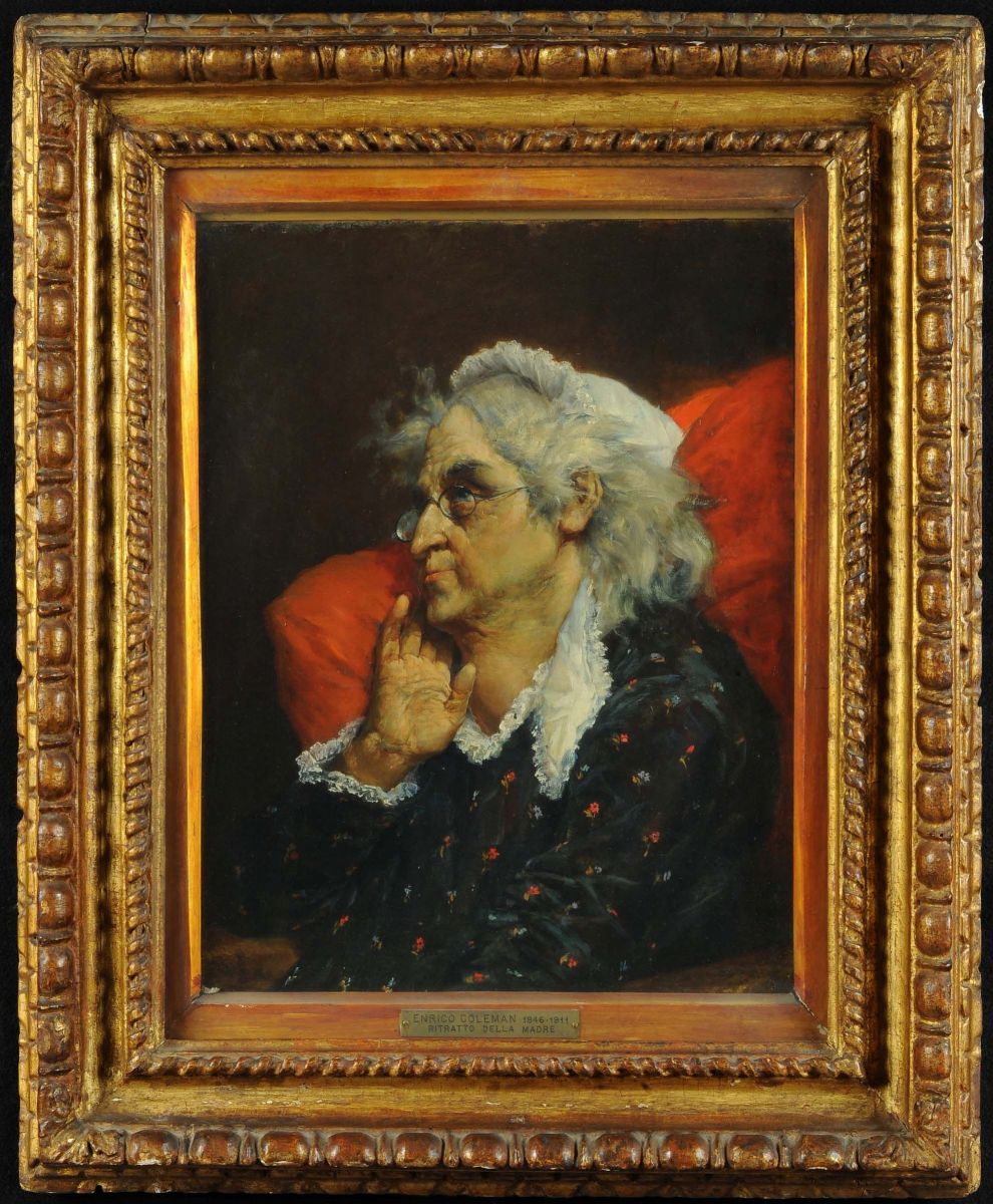 Enrico Coleman (1846-1911)ritratto della Madre