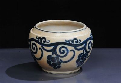 Galileo Chini - Mugellocache-pot in Gres Salato