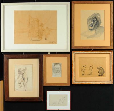 Lotto di Disegni di Autori Diversi