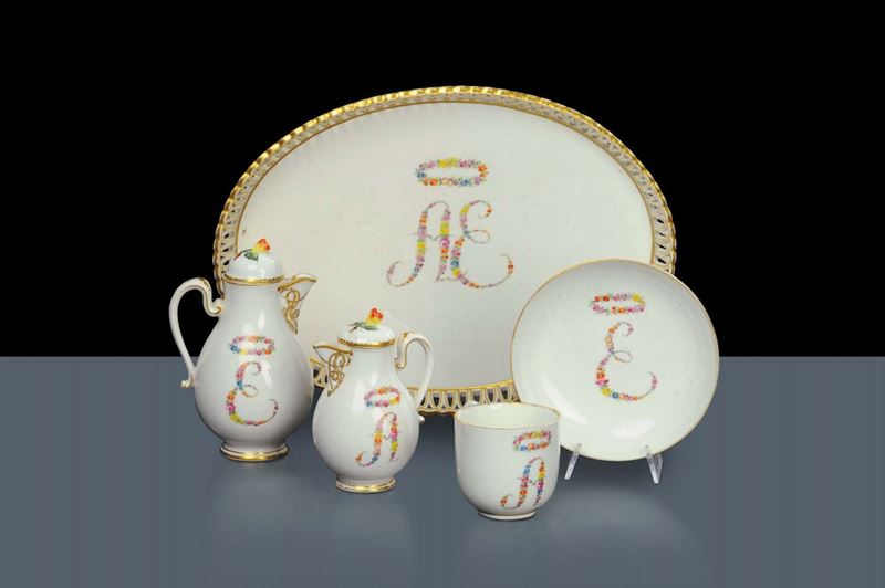 Servizio Egoiste in porcellana, Vienna  XIX secolo  - Auction Antiquariato e Dipinti Antichi - Cambi Casa d'Aste