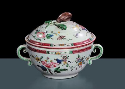Tazza da Puerpera in Porcellana, Pesaro Fine XVIII Secolo