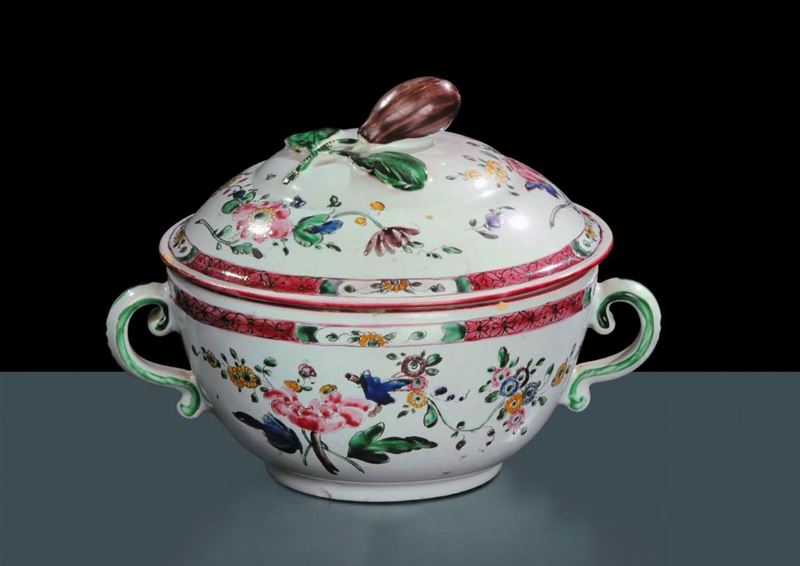 Tazza da puerpera in porcellana, Pesaro fine XVIII secolo  - Auction Antiquariato e Dipinti Antichi - Cambi Casa d'Aste