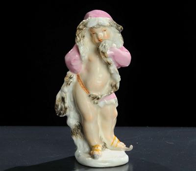 Sciatore in Porcellana, Meissen XX Secolo