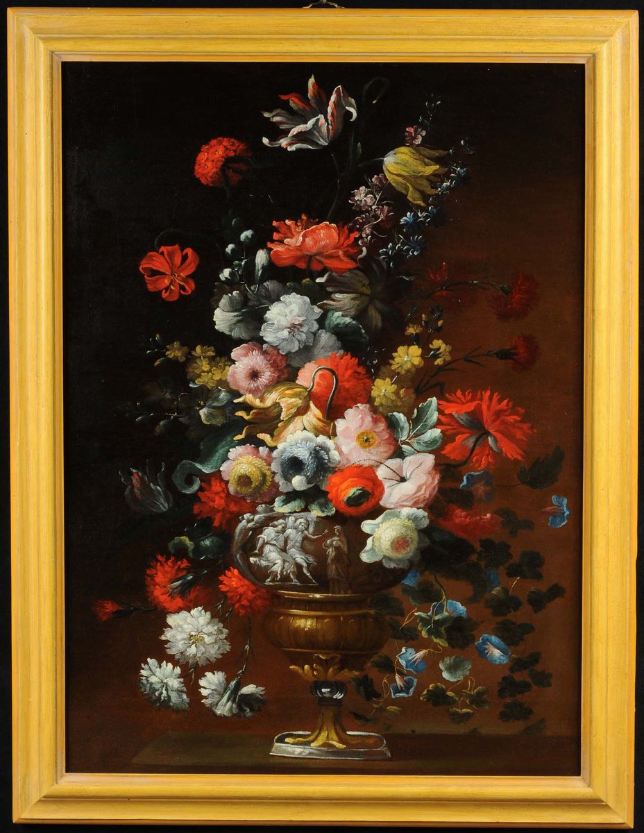 Felice Fortunato Biggi dei Fiori (1680-1750)natura Morta con Fiorinatura Morta con Fiori