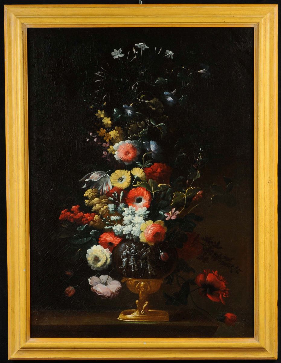 Felice Fortunato Biggi dei Fiori (1680-1750)natura Morta con Fiorinatura Morta con Fiori