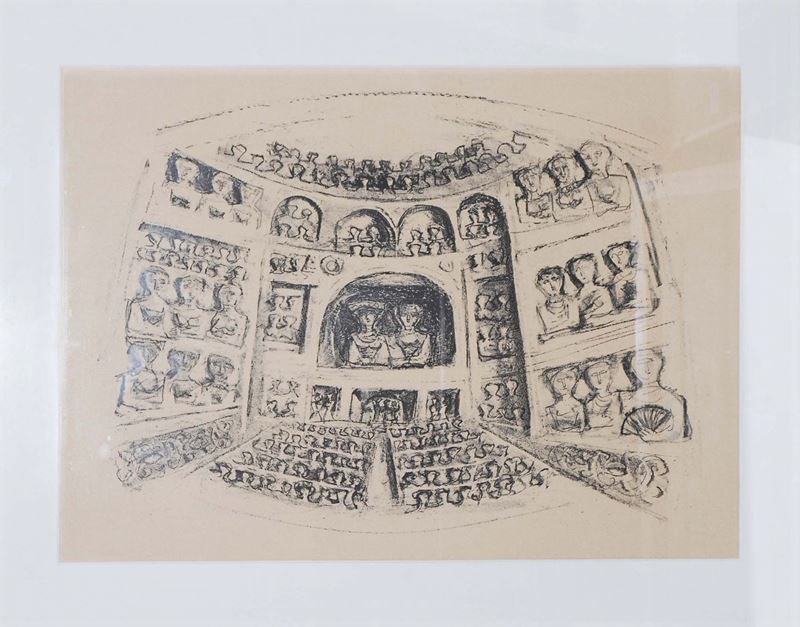 Massimo Campigli (1895-1971) Teatro  - Auction Time Auction 9-2014 - Cambi Casa d'Aste