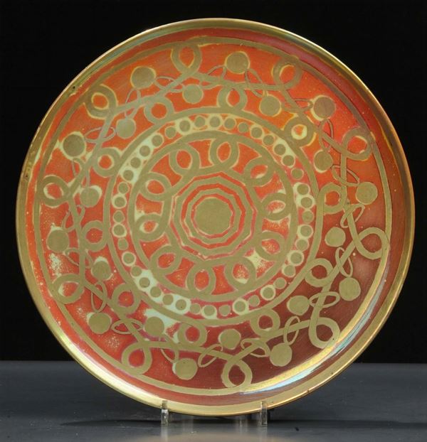 Galileo Chini - Arte della Ceramica - FirenzePiatto in terracotta maiolicata