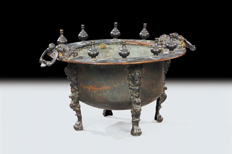 Bracere in bronzo, XVII secolo  - Auction Antiquariato e Dipinti Antichi - Cambi Casa d'Aste