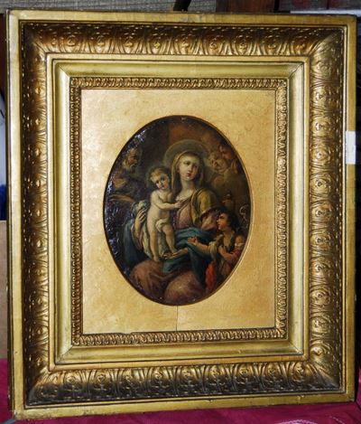 Francesco Trevisani (1656-1753/55), Attribuito Asacra Famiglia e San Giovannino