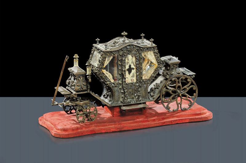 Carrozza in argento firmata P.Chimeri  - Asta Antiquariato e Dipinti Antichi - Cambi Casa d'Aste