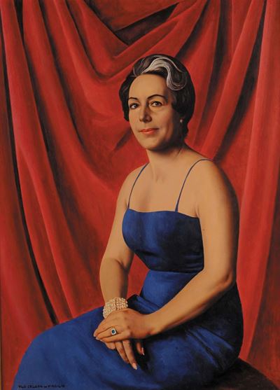 Ugo Celada (1895-1995)ritratto Femminile