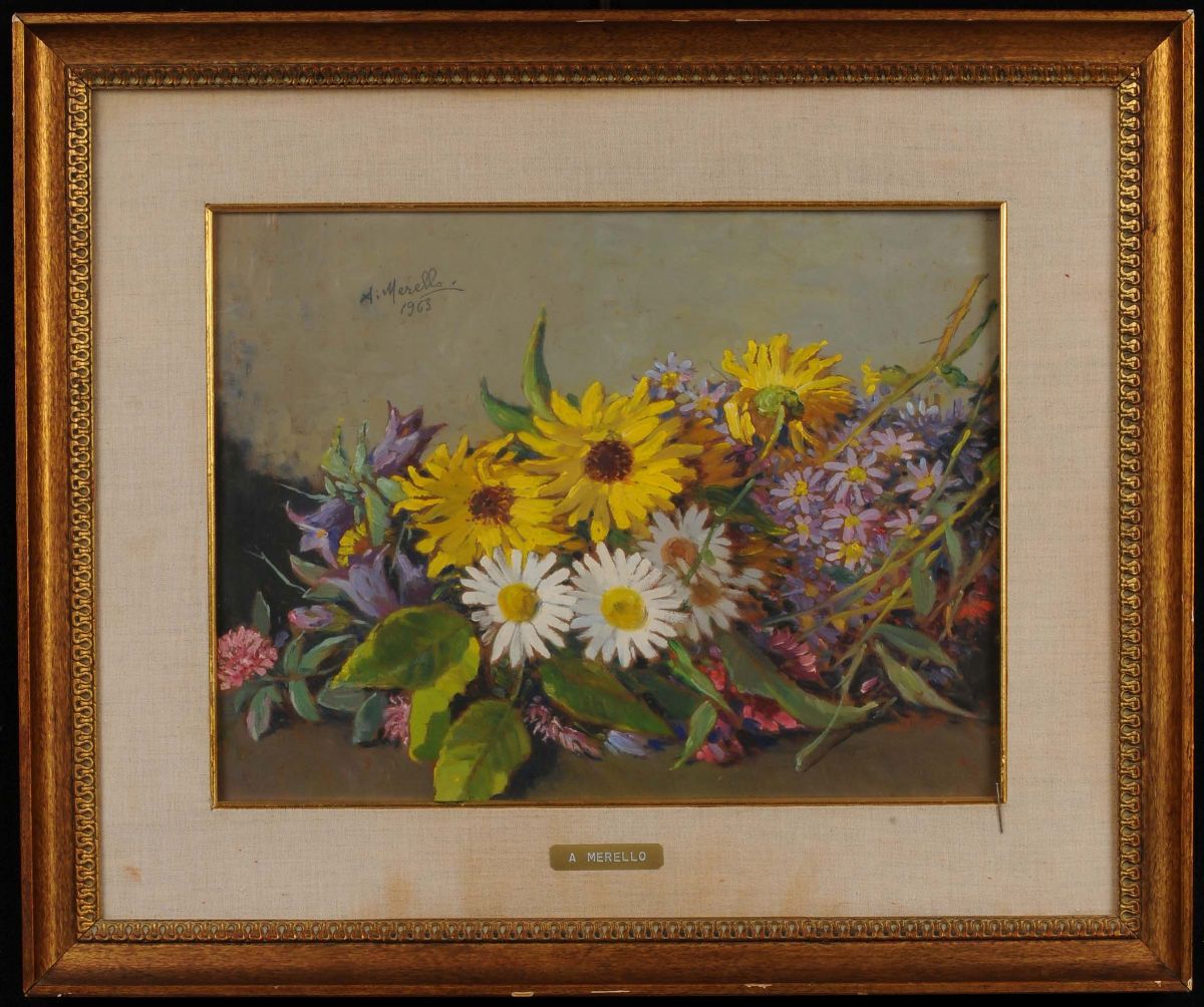 Amedeo Merello (1890-1979)fiori, 1963