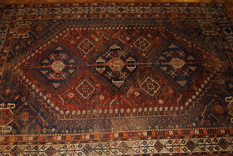 Tappeto Sud Persia Shiraz, fine XIX secolo  - Asta Asta OnLine 03-2012 - Cambi Casa d'Aste