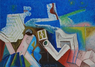 Riccardo Schweizer (1925-2004)costa Azzurra, Golfe Yoan, 1977