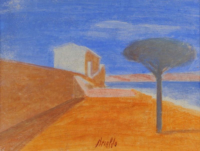 Franco Beraldo (1944), attribuito a Paesaggio  - Auction OnLine Auction 4-2013 - Cambi Casa d'Aste