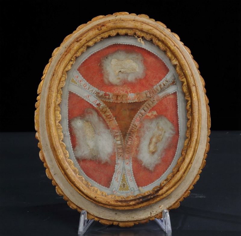Cornice Luigi XIV in legno laccato e dorato, Toscana XVIII secolo  - Auction Antiquariato e Dipinti Antichi - Cambi Casa d'Aste