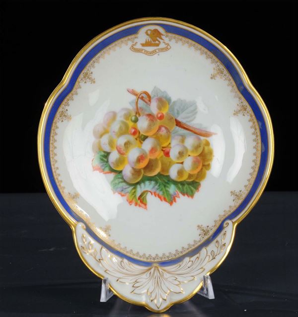 Piatto in porcellana, Parigi 1860