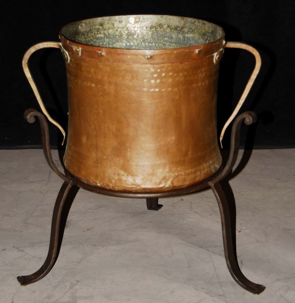 Paiolo in rame, fine XIX secolo