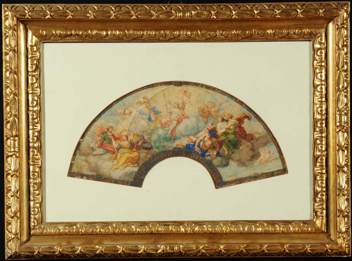 Scuola Napoletana del XVIII Secolostudio per Ventaglio