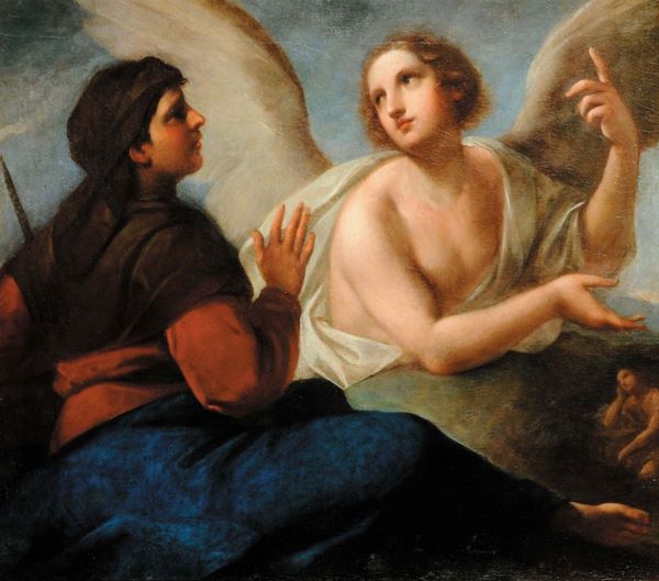 Antonio Bellucci (1654-1726), attribuito a Agar e l'Angelo 