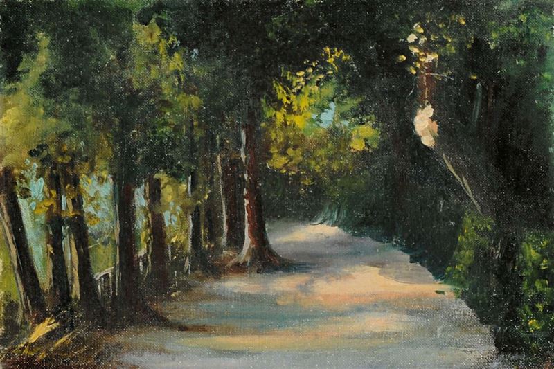 Antonio Piccini  (1846-1920) Paesaggio  - Asta Antiquariato e Dipinti Antichi - Cambi Casa d'Aste