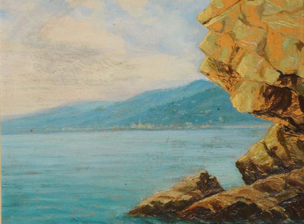 Anonimo del XX secolo Scogliera di Alassio