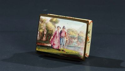 Porta Tabacco Francese Soggetto Erotico, XIX Secolo