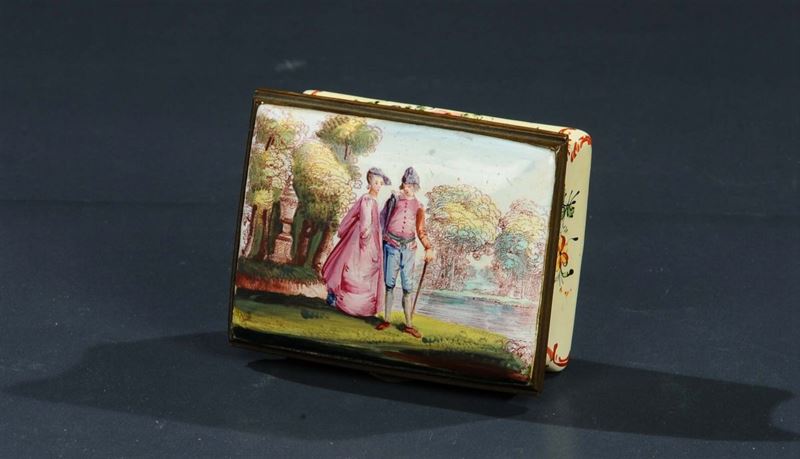 Porta tabacco francese soggetto erotico, XIX secolo  - Asta Antiquariato e Dipinti Antichi - Cambi Casa d'Aste